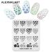 4Pcs Nail Art Stamping Plates - Flower Series DIY Manicure Templates for Fashionable Nail Designs - Buy Online on SooperMarket.com
