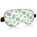 Haskirky Light Blocking Eye Mask Breathable and Adjustable Adult Men and Women Travel on Business Trips Yoga Meditation Light Smooth Comfortable Eye Mask Office Deep Sleep Goodies Cartoon Green Fro