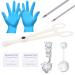 QWALIT Belly Button Piercing Kit Belly Piercing Kit Body Piercing Kits for All Piercings 2-heart