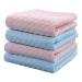 FRCOLOR 4pcs Cotton Towel Absorbent Towels Makeup Washcloths Makeup Remover Towel Facial Washcloths Bathroom Washcloths Bath Supply Washcloth Bathroom Accessory Bath Towel Baby Scarf Blue