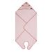Clevamama Bamboo Apron Baby Bath Towel with Hood for Newborn Babies and Toddlers in Ultra Soft Bamboo Absorbent for Boys and Girls 0-4 Years - Pink 98x98 cm