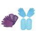 2 Sets Hand and Foot Care Set Gel Socks Bat Wing Hair Band Gel Gloves Feet Care Socks Repairing Dry Skin Gloves Beauty Vegetable Gel Miss Silicone Gel Skin