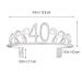 Rhinestone 40th Birthday Tiara - Silver Crystal Crown Headband for Women and Girls - Buy Online on SooperMarket.com