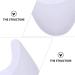 Women's Toe Separators & Ballet Shoe Cushions Set | Forefoot Toe Sleeves for Pumps | 2 Pcs White Pumps Cushions - 11x9.2cm - Buy Online on SooperMarket.com