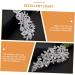 HAPINARY Side Comb Wedding Headband White Pearl Headband White Headbands Wedding Hair Comb Bridesmaid Hair Accessories Tiara Bride Accessories Hair up Rhinestone Banquet Prom - Buy Online on SooperMarket.com