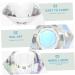 POPETPOP 1pc Nail Art Crystal Cup Glass Container with Lid Crystal Cup for Nails Dappen Dish Nail Tech Transparent Nail Polish Crystal Nail Art Cup White Crystal Vegetable Bowl With Cover 5.5x5.5cm White - Buy Online on SooperMarket.com