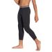 DEVOROPA Youth Boys' Compression Pants with Knee Pads 3/4 Basketball Athletic Tights Quick Dry Sports Workout Leggings Black-update Large