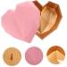 KOMBIUDA Heart Shaped Box Bridesmaid Wedding Favor Boxes Party Holder With Cover Miss 18X18X12CM Pink - Buy Online on SooperMarket.com