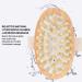 Natural Wooden Massage Brush for Body & Scalp - Exfoliating Body Wash & Hair Care Essentials - Buy Online on SooperMarket.com