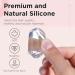 Greoer French Tip Stamper Kit 2 Pieces Clear Nail Art Jelly Stamper with 2 Pieces Scrapers Long Short Soft Silicone Jelly Stamper for Nails French Nail Line Tools for French Manicure DIY Salon - Buy Online on SooperMarket.com
