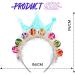 Edary LED Happy Birthday Crown Headband Luminous Ball Hair Bands Sparkling Birthday Party Hair Accessories for Women - Buy Online on SooperMarket.com