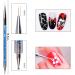 Rnitle Nail Art Fineliner Brush Set (5 Pieces) - Professional Detail Brushes for Nail Design & Painting | Perfect for Salons & Nail Care - Buy Online on SooperMarket.com