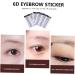 Gogogmee Hair-like Eyebrows 4pcs Eyebrow Stickers Tool Stickers Imitation Eyebrows Water Transfer Eyebrow Sticker Mold Cosmetic - Buy Online on SooperMarket.com