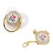 Pacifier set pacifier attractive and non-toxic baby pacifier with chain clip for photo shoots white M