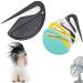 Pet Knotting Comb 2024 New De Knotting Comb for Dog and Cat Pet Dog Shedding Brush Puppy Kitten Brush Hair Removal Tool Knotting Comb Pet Grooming Tool Tangle Remover Leaf-Black Onesize