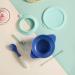 Kyraton Baby Suction Bowl with Straw and Spoons | Unbreakable, Reusable, and Slip-Resistant | Ideal for Milk, Soup, Ice Cream | Dark Blue - Buy Online on SooperMarket.com