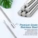 Dual Head Stainless Steel Nail Cuticle Pusher by XCOZU | Professional Nail Cleaner and Trimmer Tool for Gel Polish Removal and Nail Art - Silver - Buy Online on SooperMarket.com