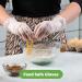 100 Pack Medium Clear Powder-Free Vinyl Disposable Gloves - Ideal for Food Service and Hygiene Protection - Buy Online on SooperMarket.com