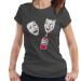 All+Every Pepsi Theatre Masks Women's T-Shirt S Charcoal
