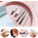 XiXiYang Nail Clippers Manicure Set 5 in 1 Stainless Steel Professional Pedicure Nail Kit Portable Nail Trimming Set Nail Cutter Thick Nails Portable - Convenient Nail Kit for Travel & Home Use(Pink) - Buy Online on SooperMarket.com