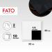 Fato Disposable Paper Napkins | 50 Pack 33x33cm Black 2-Layer 4-Folded - Perfect for Informal Lunch & Buffets | FSC Certified - Buy Online on SooperMarket.com