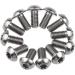 Wanyifa 12Pcs Ti Titanium Bolts Torx M5x10 for Bicycle Disc Brake Cycle Rotor Screws Gr5 - Buy Online on SooperMarket.com