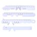 4 pieces of pupil gap ruler white straight edge pd rulers pupils distance meter eye eye tool easy to use 4 species white straight edge pd ruler pupil distance lineal pd