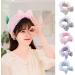 JSGHGDF Headband Plush Bows Solid Color Headband Ruffle Lace Soft Makeup Hairband -slip Elastic Headbands for Girls Women Orange - Buy Online on SooperMarket.com