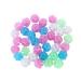 36Pcs Assorted Colors Bicycle Wheel Spoke Beads Luminous Bike Spoke Clips Beads Plastic Round Bicycle Beads Bicycle Bead Attachments Cycling Gear Bike Decoration Accessories Kit for Boys and Girls