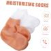 FOMIYES 2 Pairs Exfoliating Moisturizing Socks Womens Socks Moisture Enhancing Socks Womans Socks Spa Socks Women No Crease Hairpin Black Sebs Girl Child Cosmetic Socks - Buy Online on SooperMarket.com