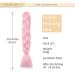 Shop Pink Gairyan Braids Extensions - 24 Jumbo Ombre Synthetic Box Braids for Crochet & Twists | 100g Afro Hair - Buy Online on SooperMarket.com
