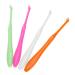 4 pieces of dental orthodontic toothbrushes soft small head cone-shaped rubber tip toothbrushes for orthodontic bridges bridges line and detail cleaning
