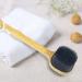 FRCOLOR Loofah Handle Back Scrubber - Silicone Brush for Exfoliation & Massage - Buy Online on SooperMarket.com