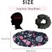 Shop Ladaypoa 2-Piece Long Satin Sleeping Hats for Women | Extra Large Soft Hair Hood | Comfortable Black & Red Design - Buy Online on SooperMarket.com