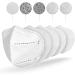 20-Pack 5-Ply Disposable Protective Face Masks - 3D Foldable Design with Stretchy Ear Loops - Buy Online on SooperMarket.com