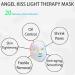 Angel Kiss LED Face Mask Light Therapy - 7 Color Blue & Red Light for Anti-Aging Skin Care | Facial Treatment Photon Mask for Wrinkle Removal & Skin Rejuvenation - Best Gift for Women - Buy Online on SooperMarket.com