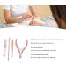 Nail Clipper Set Stainless Steel Multifunctional Portable Manicure Tool Set for Home Shop Travel (Pink) - Buy Online on SooperMarket.com