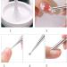 Stainless Steel Cuticle Pusher Ended Manicure Nail Art Dotting Pen Manicure Tools Cuticle Remover Cleaner Cuticle Pusher Wooden Cuticle Pusher Sticks Glass Cuticle Pusher And File Kit - Buy Online on SooperMarket.com