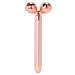 3D Roller Face Massager V Shaped Facial Rollers Face Slimming Tightening Tool Lifting Face Lines Remove Puffiness (Rose Gold)