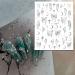 Eseres 3D Self-Adhesive Butterfly Nail Stickers - Metallic Laser Silver Black - DIY Nail Decals for Women - 6 Sheets - Buy Online on SooperMarket.com