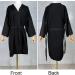 Mollensiuer Black Salon Robe - 1 Piece Client Gown Cape | Hair Cutting Smock Kimono Style for Salons - Buy Online on SooperMarket.com