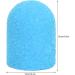 Nail Sanding Band Drill Bit with Shaft Nail Art Sanding Cap Polishing Grinding Sanding Bands Set for Home Salon Use Nail Polisher Sand Cap Nail Art Polishing Sanding Cap for Nail Drill (10 x(Blue) - Buy Online on SooperMarket.com