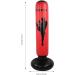 Punching Bag - Black & Red Kickboxing Bag for Taekwondo | Compact Fast Rebound | Fitness & Stress Relief - Buy Online on SooperMarket.com