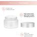6 Pack 30ml Refillable Glass Cream Can - Leakproof Travel Container for Lotions Essential Oils & Lip Balm - Matte Transparent - Buy Online on SooperMarket.com