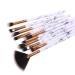 Jootuepo 10pcs Brazen Marble Makeup Brush Set - Soft Hair Eyeshadow Eyebrow & Eyeliner Brushes for Flawless Eye Makeup - Buy Online on SooperMarket.com