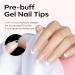 Modelones 500PC Nail Tips Set - Full Cover Squoval Nail Tips for DIY & Nail Studios | 10 Sizes Short Half Matte International Shipping - Buy Online on SooperMarket.com