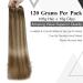 Buy Laavoo Clip-In Real Hair Extensions | Brown Balayage Ombre & Golden Blonde #8/16/8 - 7pcs 105g 50cm - Buy Online on SooperMarket.com