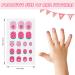 JSRQT 12 Sheets Colorful Nail Stickers Cute Cartoon Full Wrap Nail Art Stickers Decals Kids Girls Self Adhesive Nail Polish Stickers with Nail File Nail Stickers Strip with Rainbow Heart Unicorn - Buy Online on SooperMarket.com