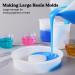 LET'S RESIN Silicone Measuring Cups Set - 600ml & 100ml | Resin Supplies for Epoxy Resin Mixing | Easy to Clean & Durable | Silicone Stir Sticks Included - Buy Online on SooperMarket.com