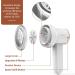 HOMEASY Fabric Shaver Rechargeable Lint Remover with 3 Blades & LED Display - White | Removes Fuzz from Sweaters, Couches, Clothes, Carpets & Furniture - Buy Online on SooperMarket.com